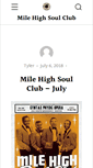 Mobile Screenshot of milehighsoulclub.com